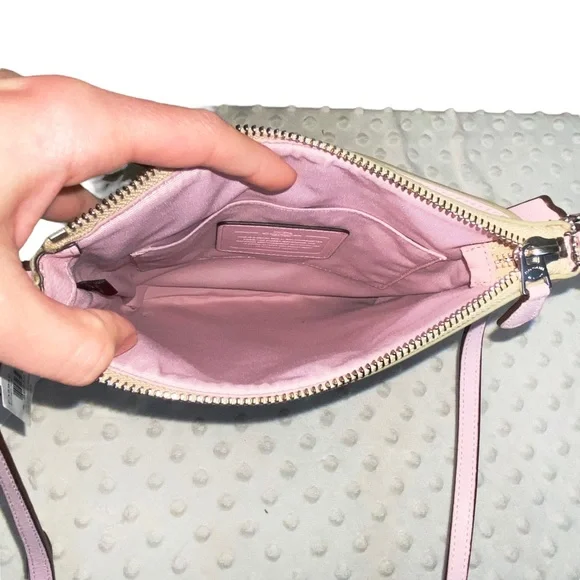 Coach Beige and Pink Crossbody Bag - Picture 7 of 10